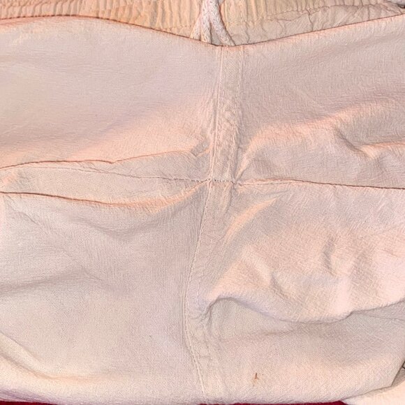 American Weekend Light tan / beige pants with elastic / drawstring waist Small - Picture 6 of 8